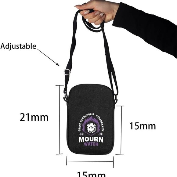 Video Game Inspired Gift Crossbody Bag Women Polyester Compact Organizer - Picture 3 of 7